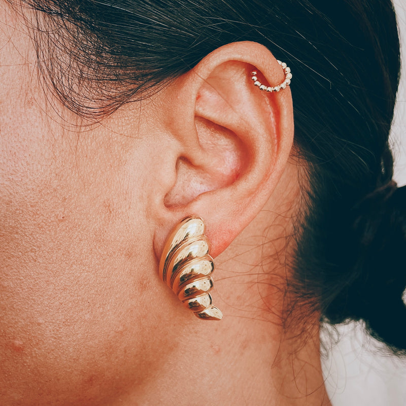 Shell Oversized Stud Earrings