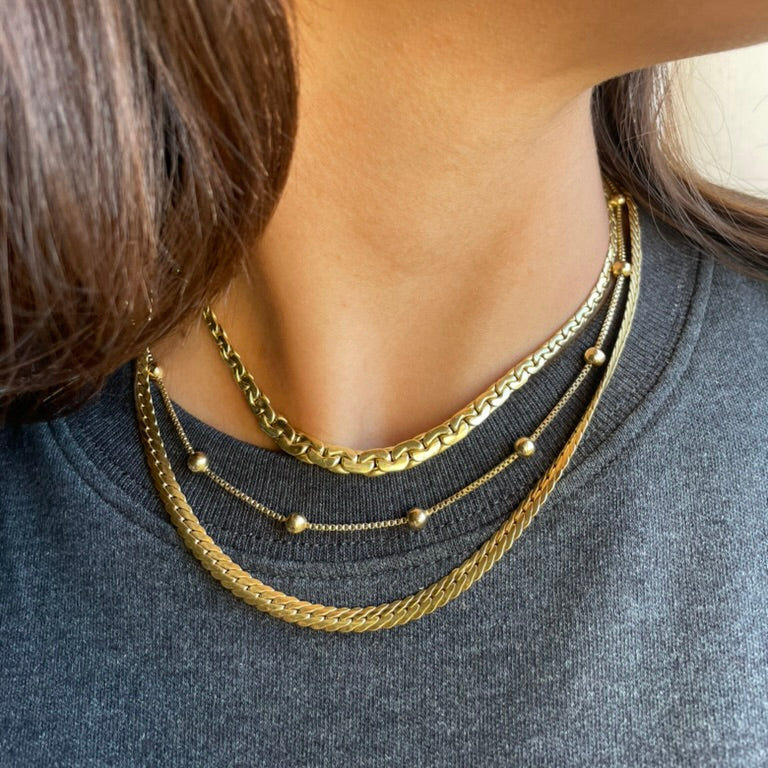 Gold Geometric Princess Necklace