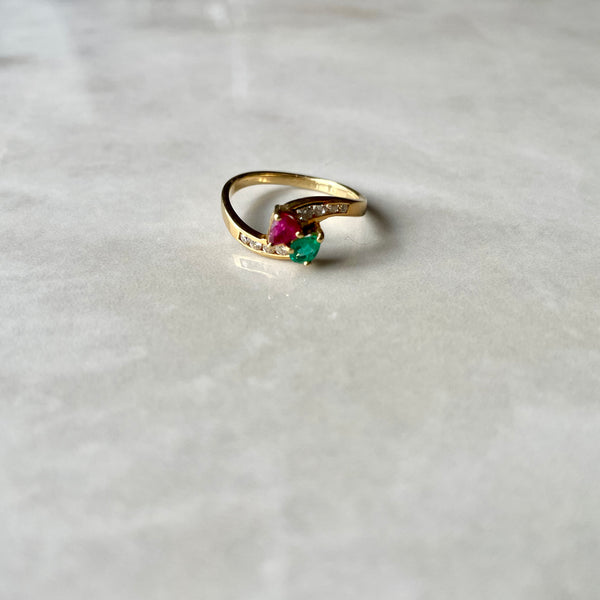 Ruby and Emerald Ring