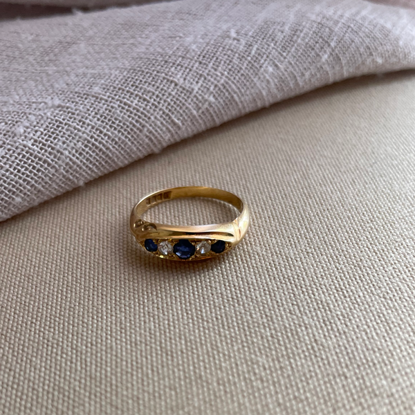 Diamond and Sapphire Ring