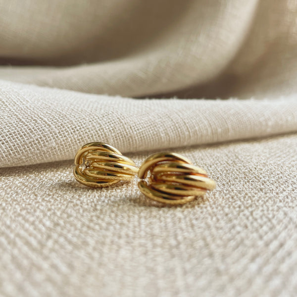 Oversized Knot Stud Earrings