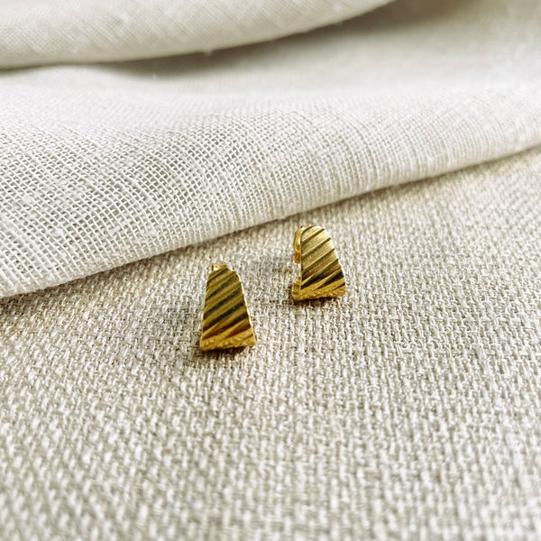 Triangle Huggie Earrings