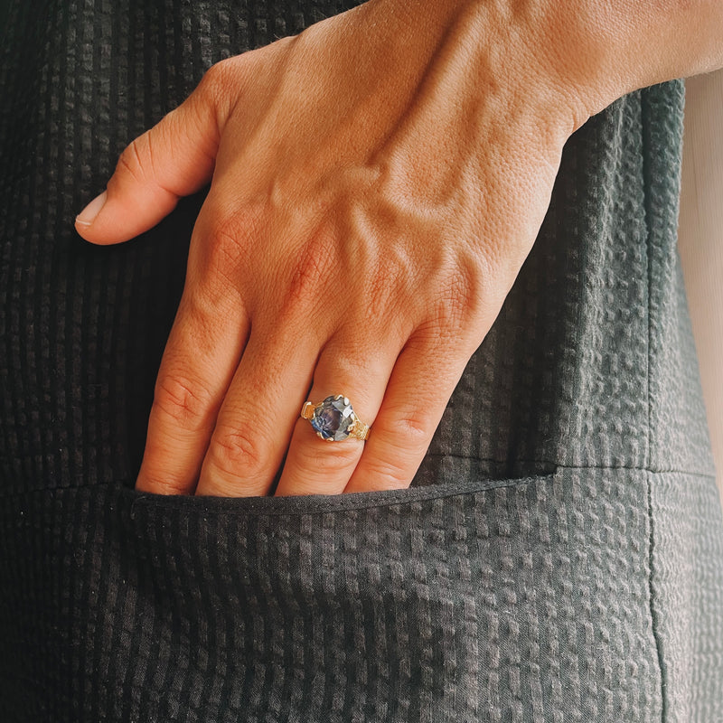 Blue Australian Sapphire Ring